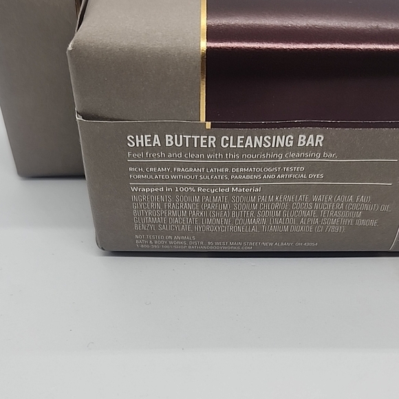 Bath & Body Works Leather & Brandy Cleansing Bar 2 each 5 oz Bars New - Picture 2 of 2